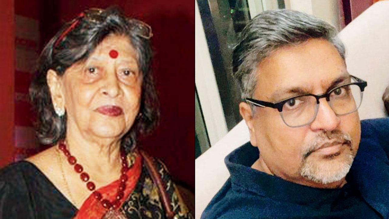 Activist Anandini Thakoor; (right) Ashok Gupta, head of a residents’ association
