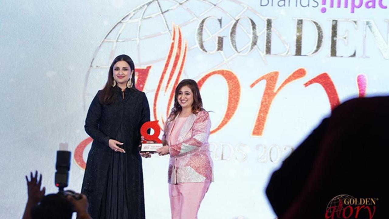 Arpita Thakkar felicitated with Brands Impact Golden Glory Award 2023