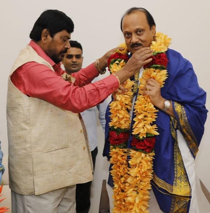 Ramdas Athawale, who heads the Republican Party of India (A), said it was a courtesy visit after Pawar became the deputy CM of the state