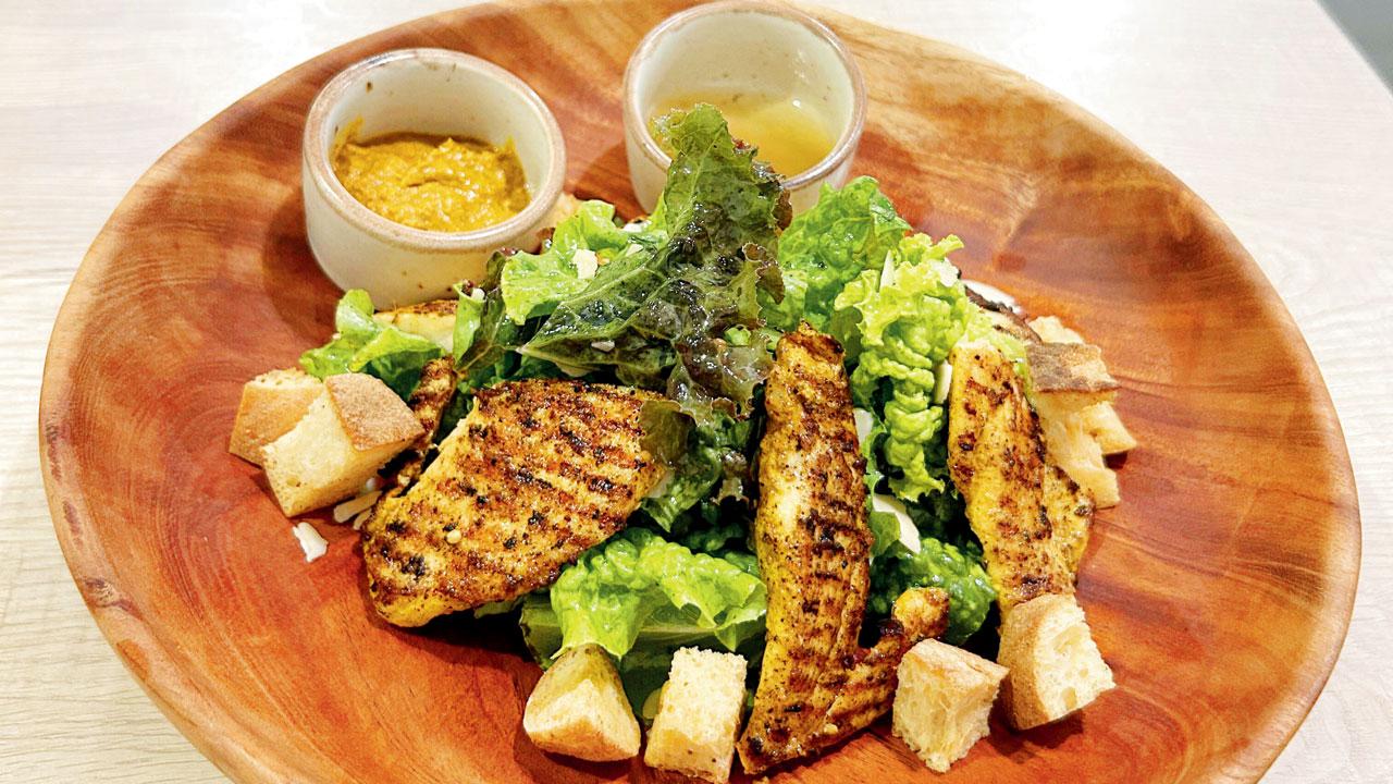Chicken xacuti salad
