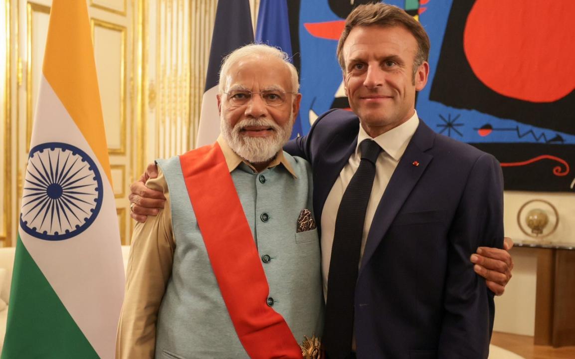 In Photos: PM Modi conferred with France's highest award