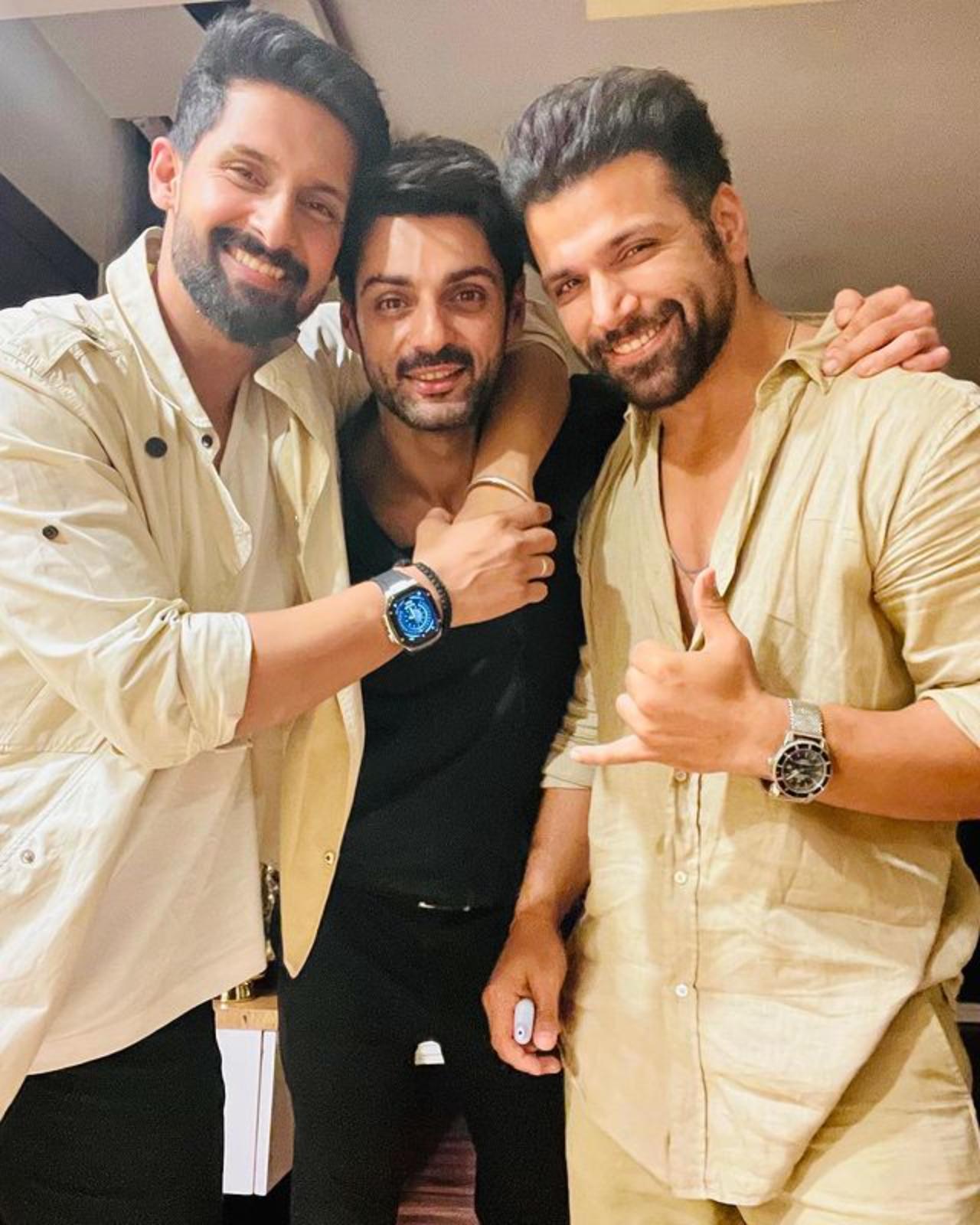 Karan Wahi, Ritwik Dhanjani, and Ravi Dubey are known to be good friends in the Indian television industry. They have often been seen together at events, parties, and on social media, showing their support for each other