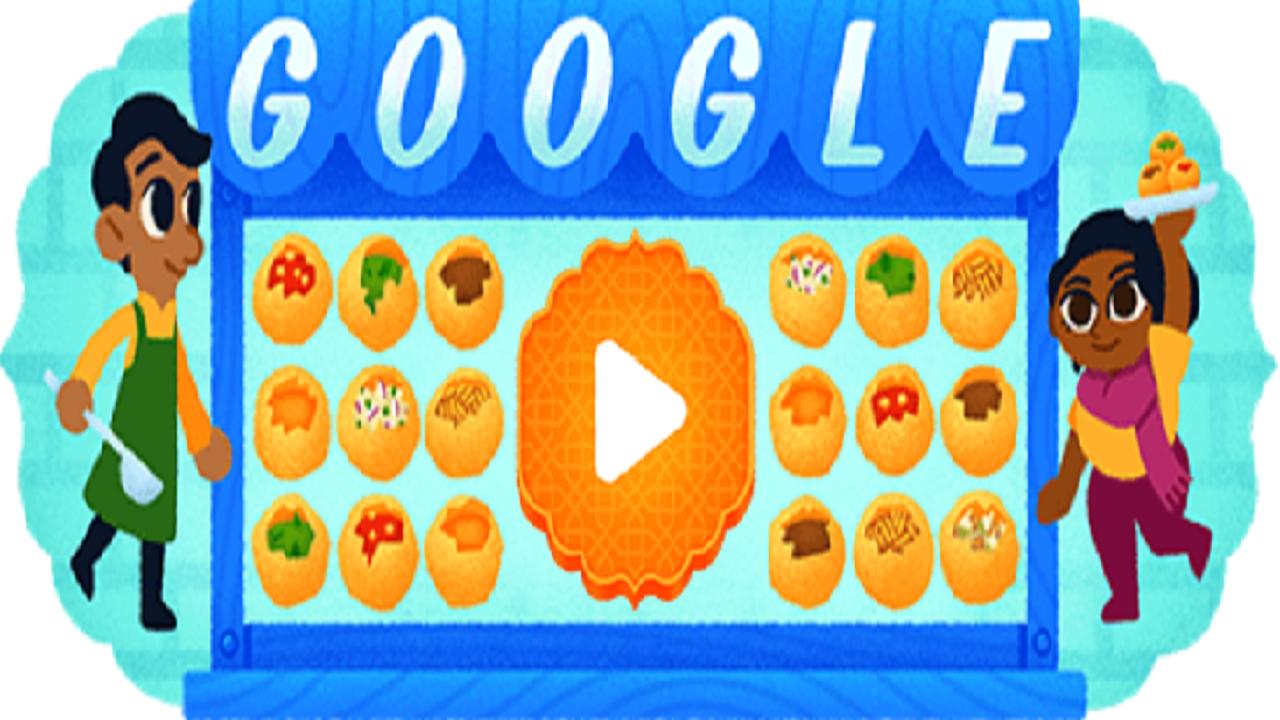Google doodle celebrates India's beloved street food 'pani puri' with interactive game