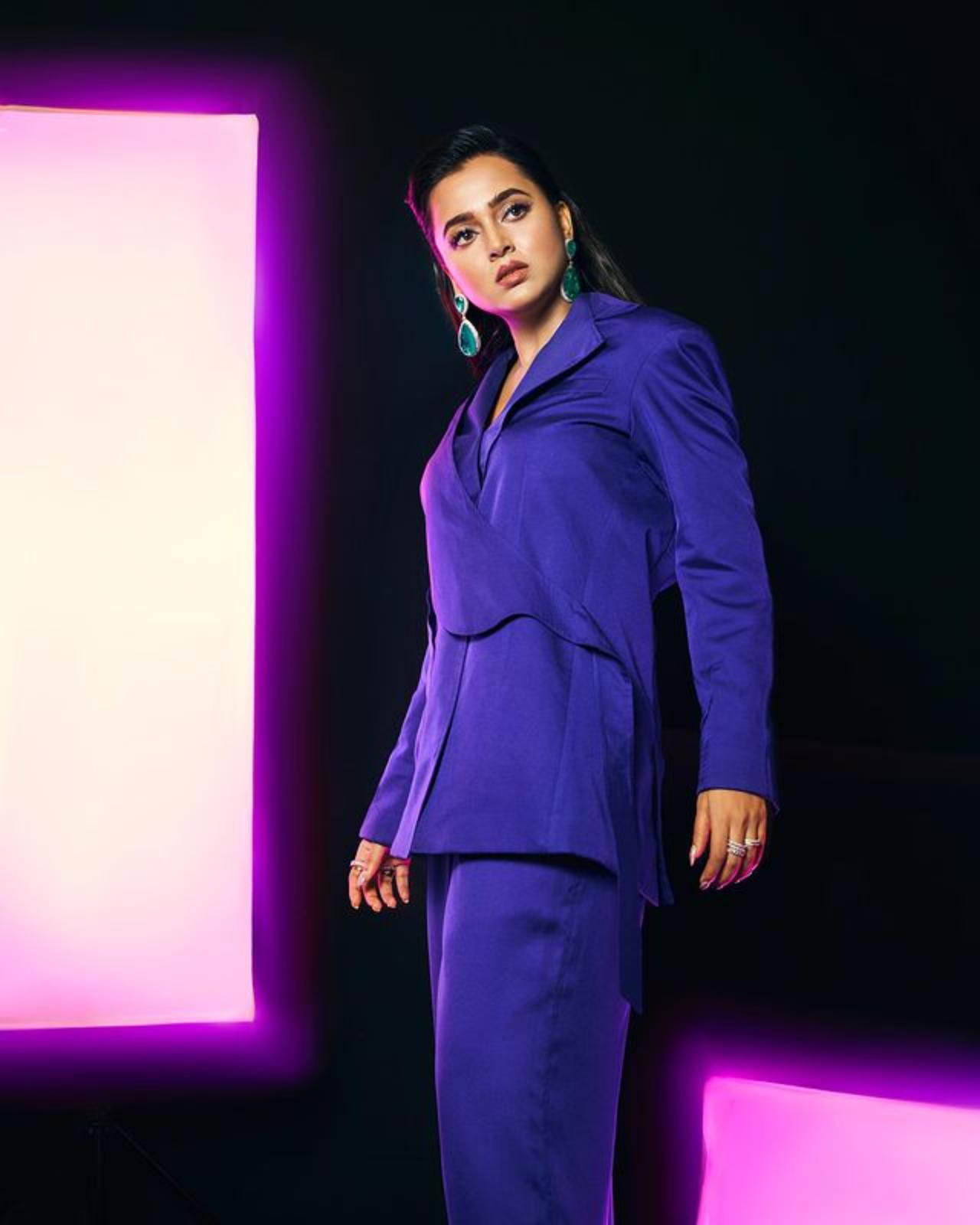 Our cute Tejasswi chose to go for a bold avatar here 