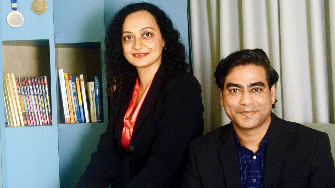 Celebrity School founder-director Siddharth Prabhakar and co-founder Hema launched the platform in 2019, a few months before the pandemic. “During the lockdown, we saw a great boost in terms of online sales... it was a dream run to be honest”. Pic/Satej Shinde