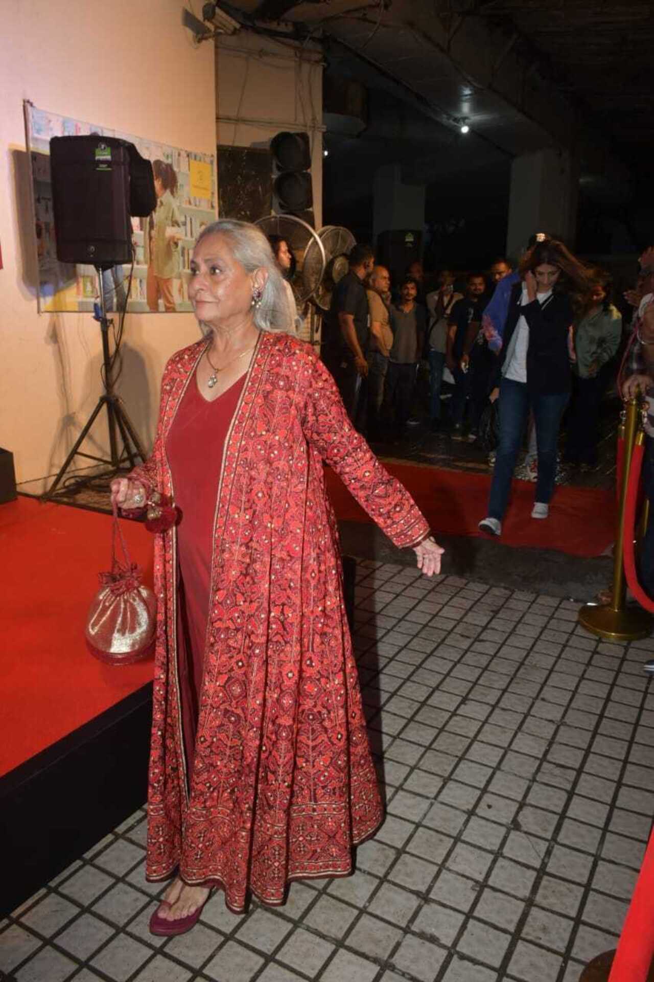 Jaya Bachchan who plays a pivotal role in the film, also came to the special screening ahead of her the movie's release