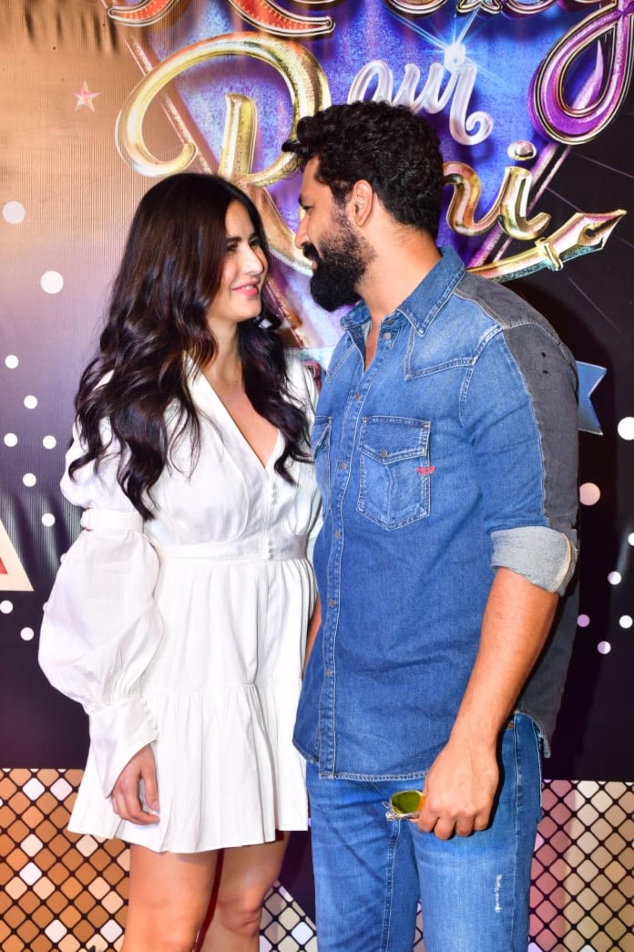 Bollywood's much-loved couple Vicky Kaushal and Katrina Kaif were also present at the star-studded screening. The two looked absolutely stunning as they posed for the paparazzi