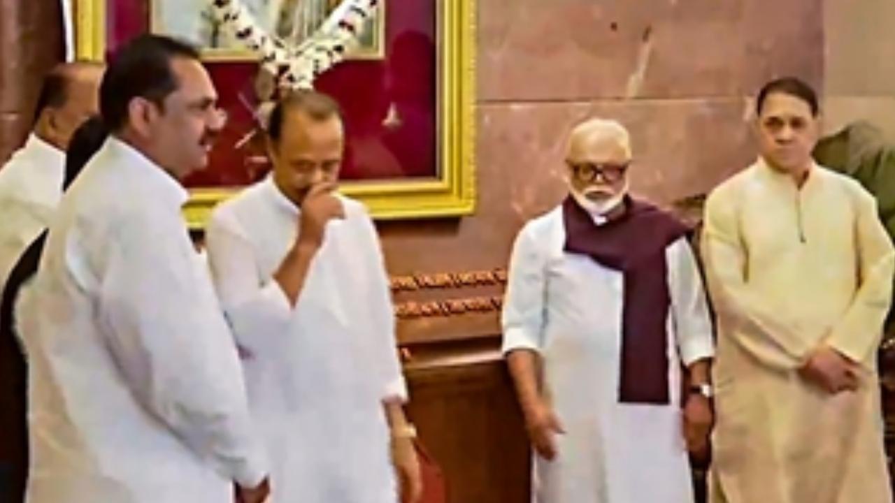 Ajit-Bhujbal supporters take over NCP office in Nashik city
