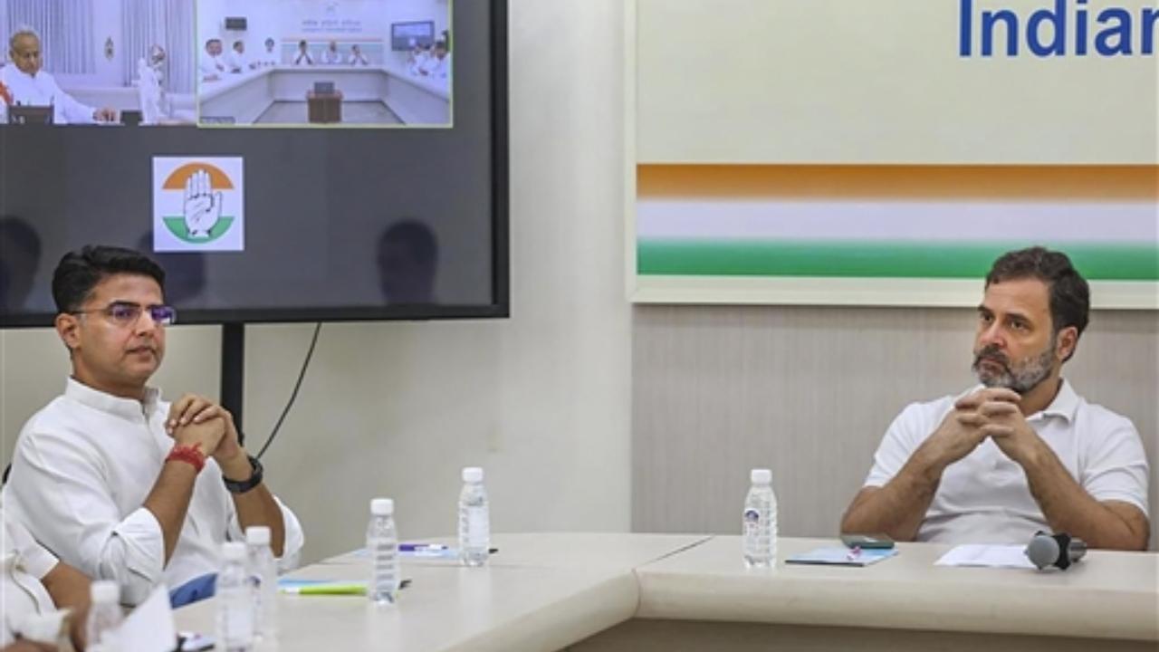 The meeting on Rajasthan is also being attended by the All India Congress Committee (AICC) in-charge of Rajasthan, Sukhjinder Singh Randhawa
 