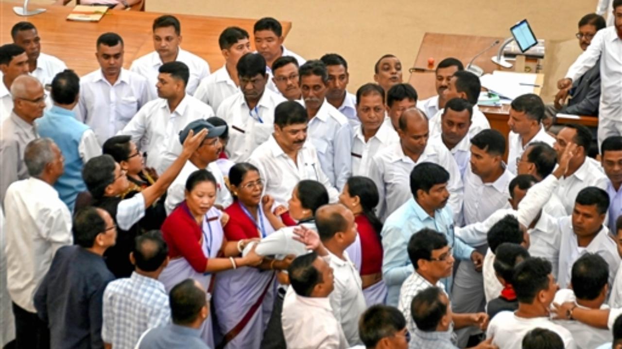 Debbarma wanted to bring an adjournment motion on the issue but the Speaker did not allow him to do so and asked Finance Minister Pranajit Singha Roy to place the state budget for the current fiscal
 