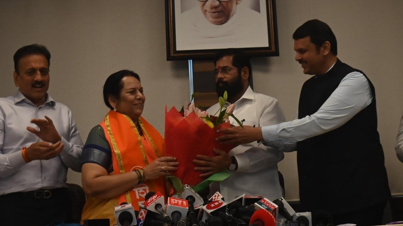 “Everyone is seeing the work we do, and this is why our Sena is getting stronger and people keep joining. Neelam Gorhe will be able to work freely with all her heart for women. She is not defecting anywhere but is joining the original Sena,” said the Maharashtra CM Eknath Shinde
 