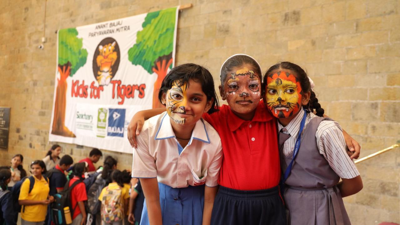 The 'Save The Tiger' event was held at the NCPA on July 16 to encourage children to learn more about environmental conservation. Photos: Sanctuary Asia Foundation
