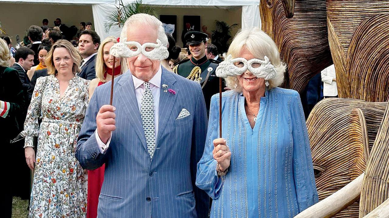 The King and the Queen of Britain at the Animal Ball