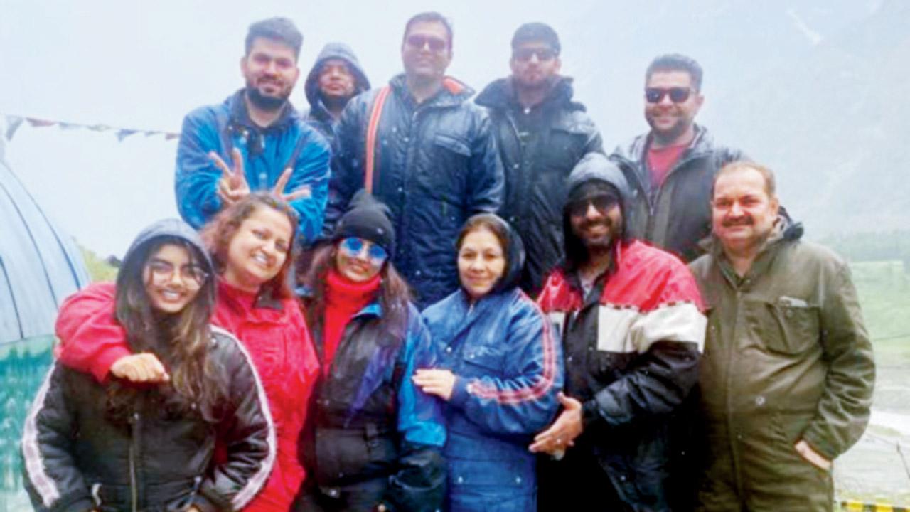 The Sampats with friends in Manali