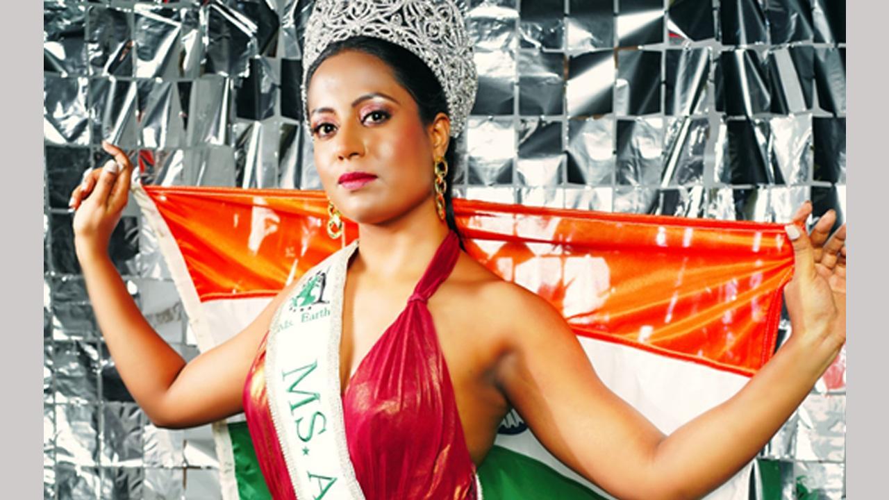The International Glamour Project Miss India 2023 Sub Winner Divya represents in Ms. Earth Pageant