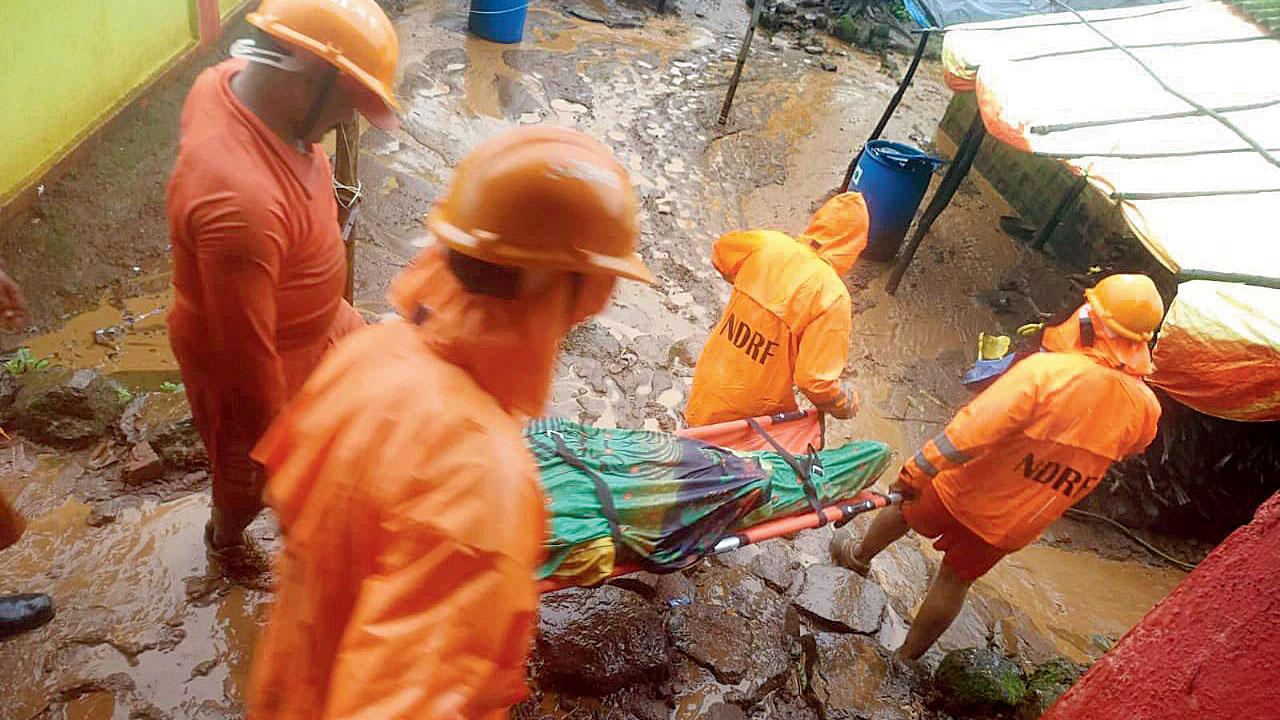 NDRF team carrying out rescue operations in Irsalwadi. File Pic