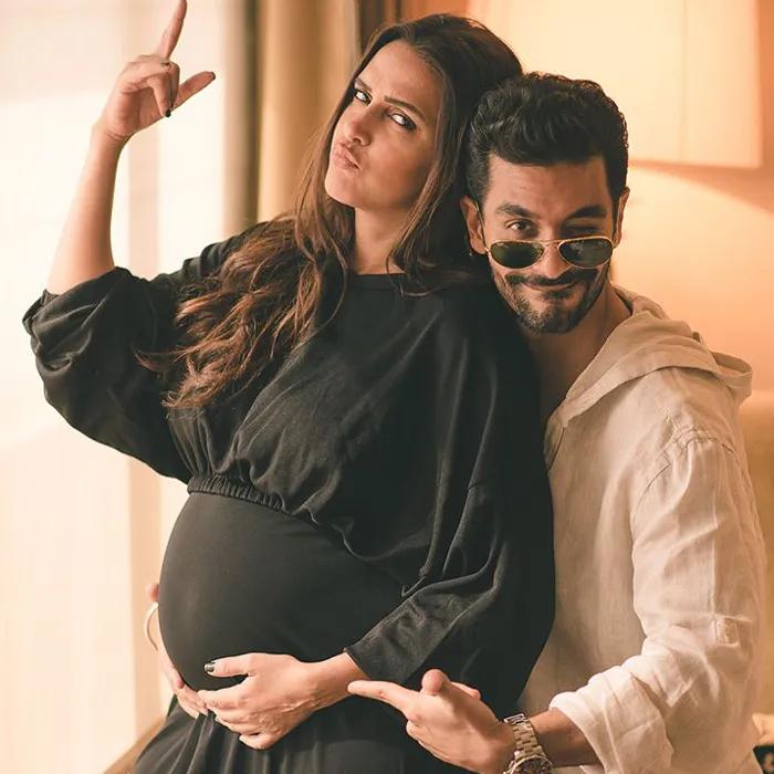 Neha's pregnancy glow shines through, as they capture the essence of their bond and the anticipation of their little one's arrival. The couple's infectious smiles and affectionate gestures make this maternity shoot a celebration of their shared happiness and the beauty of this remarkable journey.