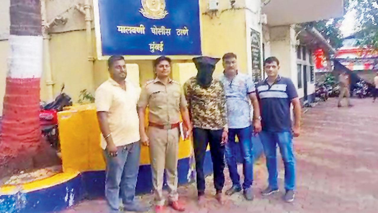 The accused in the custody of the Malwani police