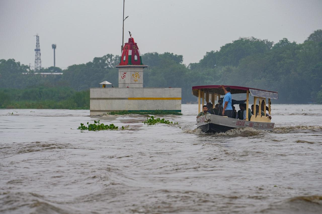 The Public Works Department minister, who inspected the preparedness for evacuation and relief work, said water is rushing in the Yamuna towards Delhi very fast due to very heavy rainfall in north Indian states