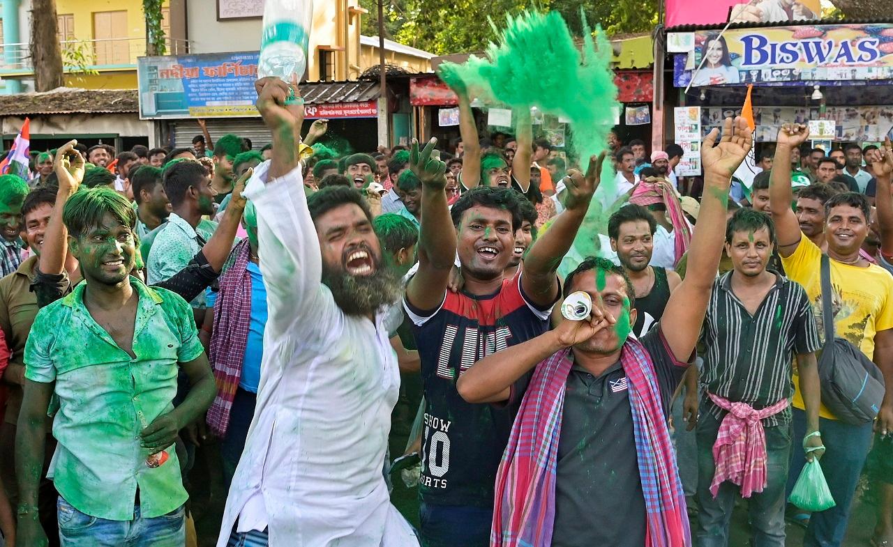 The ruling TMC has won in 34,359 gram panchayat seats, besides leading in 752 seats, according to the SEC as of 8 am on Wednesday. Its nearest rival BJP has won 9,545 seats and is leading in 180 seats. In all elections are being held for 63,229 gram panchayat seats