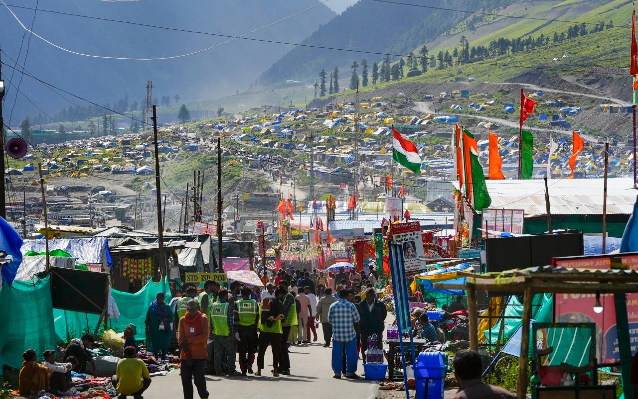 The 62-day annual pilgrimage to the 3,888-metre-high cave shrine in the south Kashmir Himalayas commenced from the twin tracks of Pahalgam in Anantnag district and Baltal in Ganderbal district on July 1. The yatra is scheduled to conclude on August 31 The 62-day annual pilgrimage to the 3,888-metre-high cave shrine in the south Kashmir Himalayas commenced from the twin tracks of Pahalgam in Anantnag district and Baltal in Ganderbal district on July 1. The yatra is scheduled to conclude on August 31