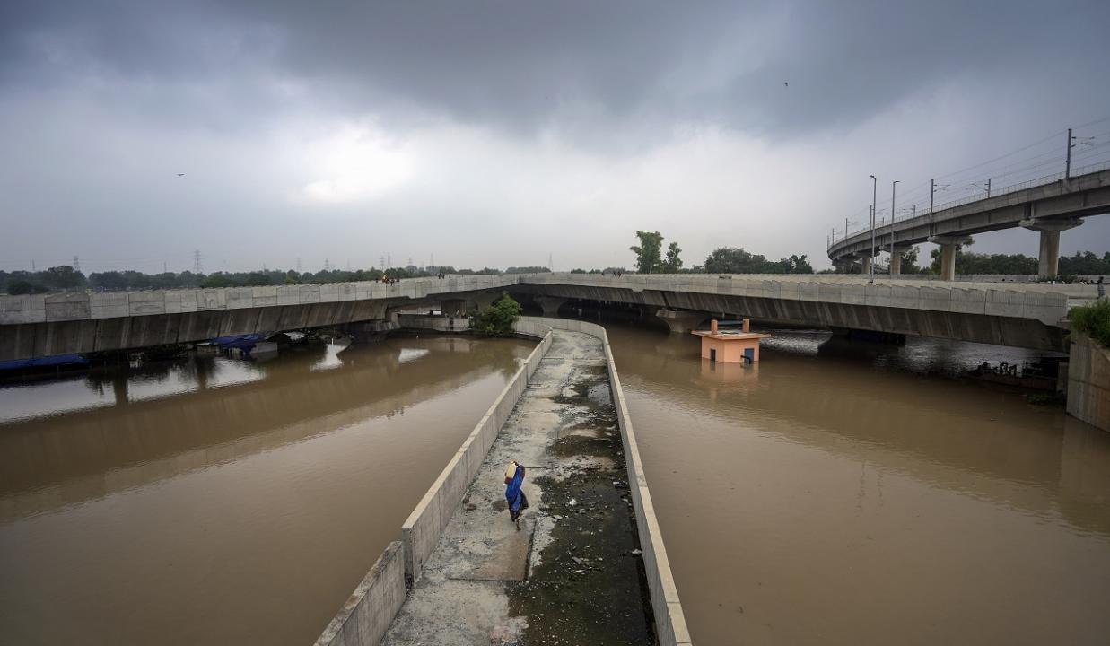 In Photos: Raging Yamuna flowing at record level; spills onto streets in Delhi