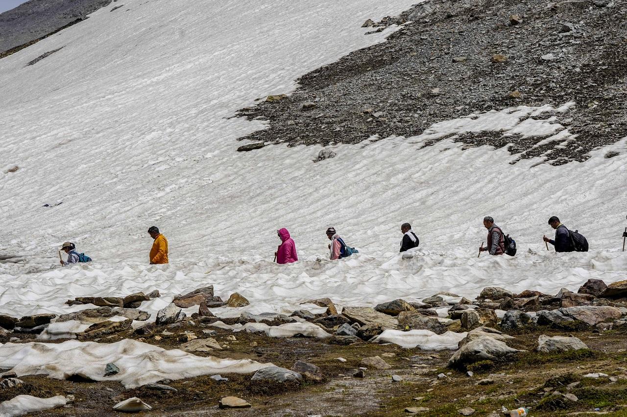 The 62-day annual pilgrimage to the 3,888-metre-high shrine commenced from the twin tracks of Pahalgam in Anantnag district and Baltal in Ganderbal district on July 1. Over 2.40 lakh devotees have paid obeisance so far