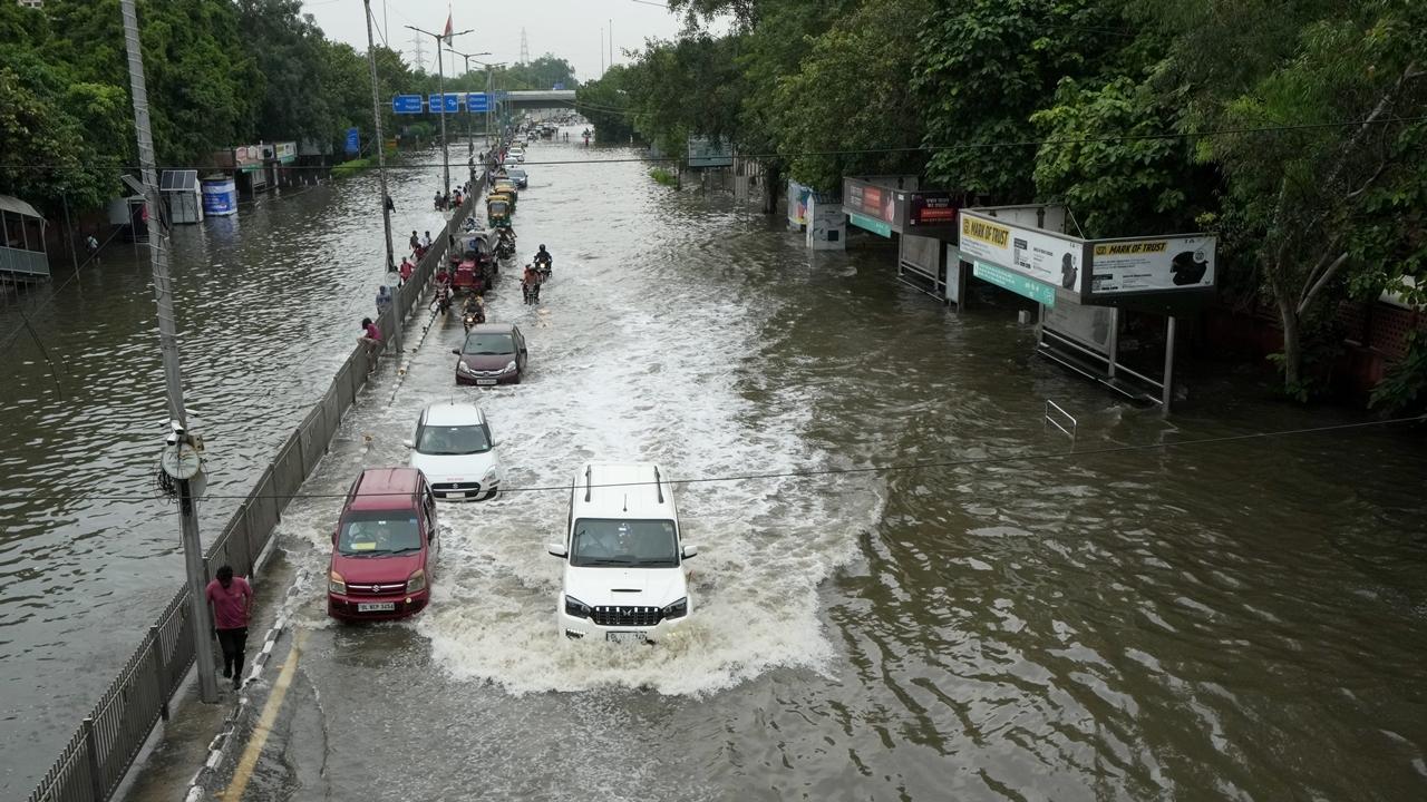 After breaching a 45-year record three days ago, water levels in the Yamuna here came down to 208.25 metres at 3pm on Friday even as several key areas in Delhi remain inundated. The water level in the river on Thursday started rising after staying stable for three hours and reached 208.66 metres by 7 pm, three metres above the danger mark of 205.33 metres.