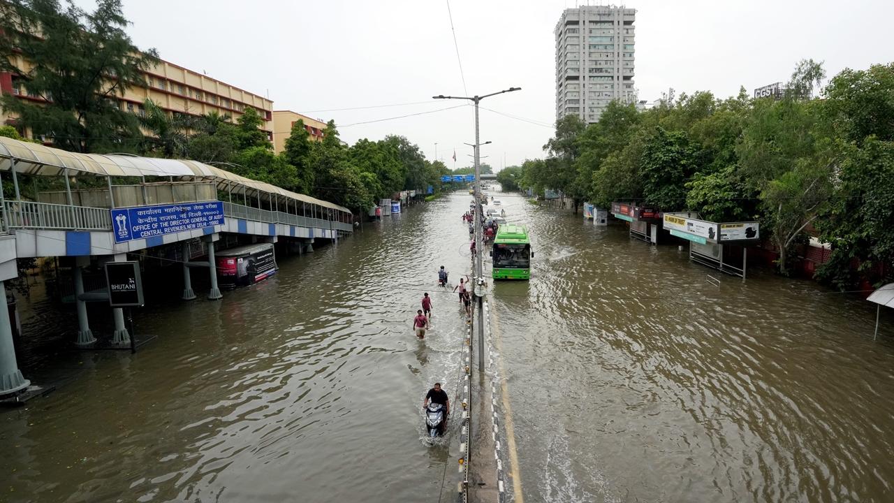 The water level in Yamuna at 4 pm Friday stood at 208.23 metre. The Indraprastha water regulator was breached due to a strong current in the river and is likely to be repaired within three-four hours, Chief Minister Arvind Kejriwal had said earlier in the day during his visit to the site, which was also visited by Saxena.