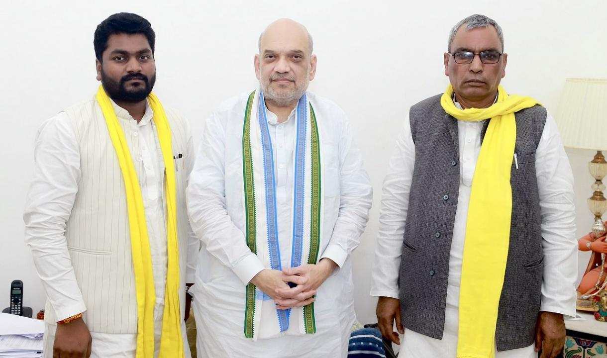OBC leader Om Prakash Rajbhar meets Amit Shah, joins NDA