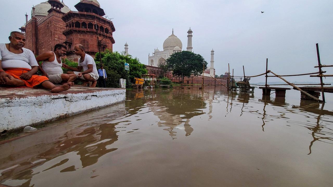 The water level of Yamuna, which breached the previous record of 207.49 metres last week and crossed 208 metres on July 12, was still flowing above the danger mark of 205.33 metres