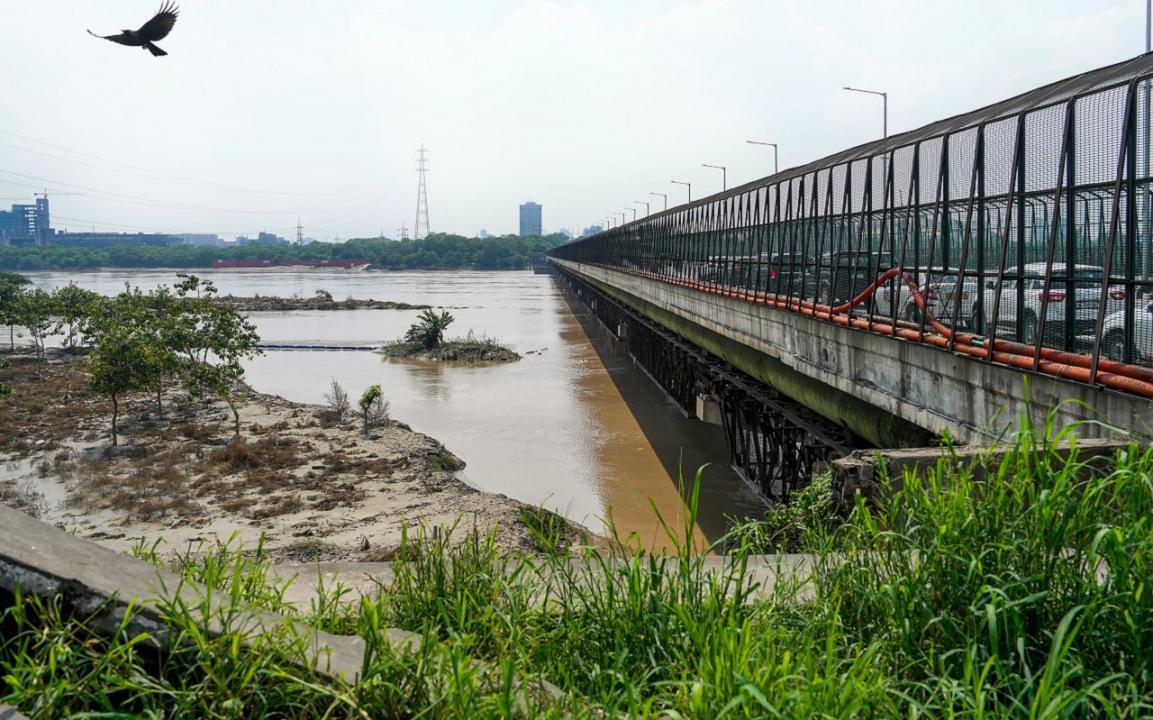 In Photos: Yamuna water level drops below danger mark