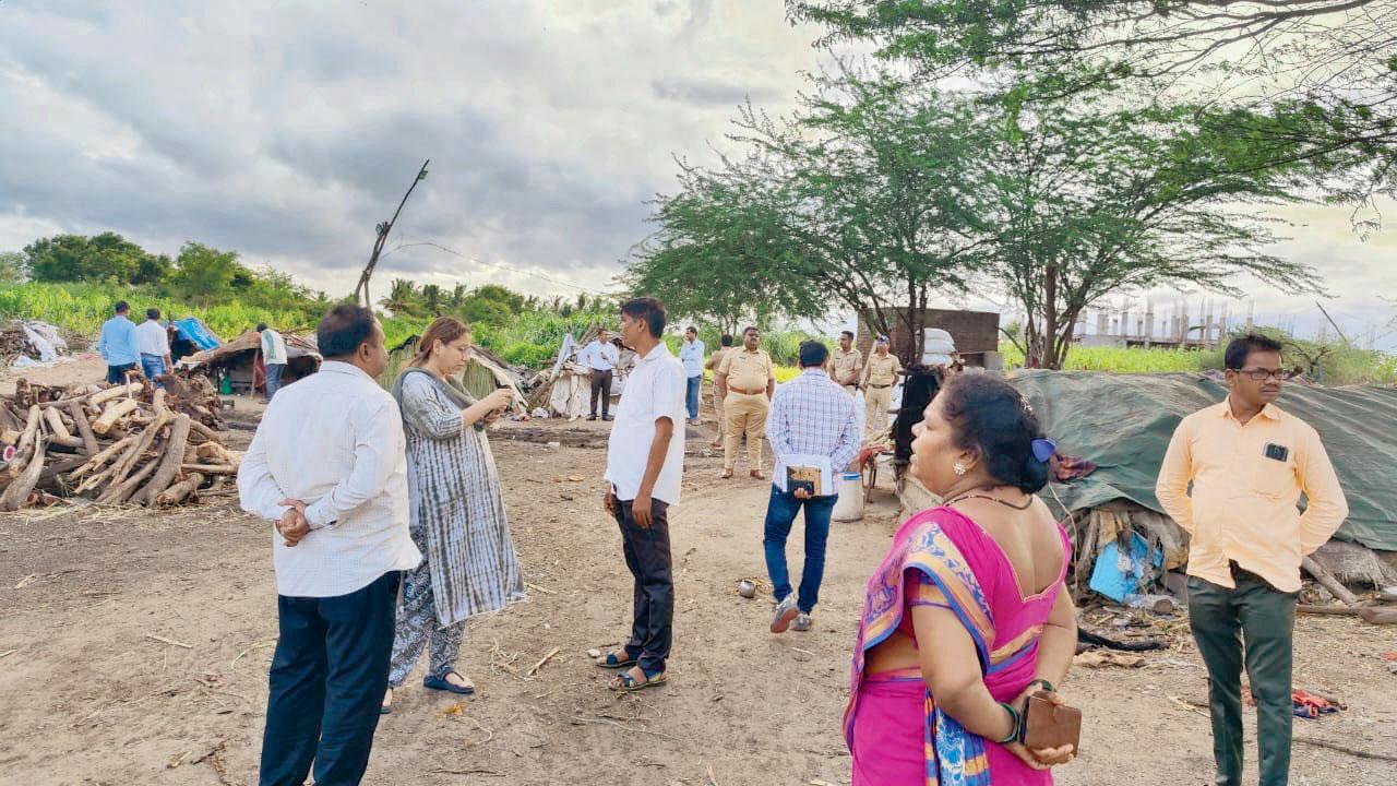 Officials at the spot to take stock of the bonded labour situation