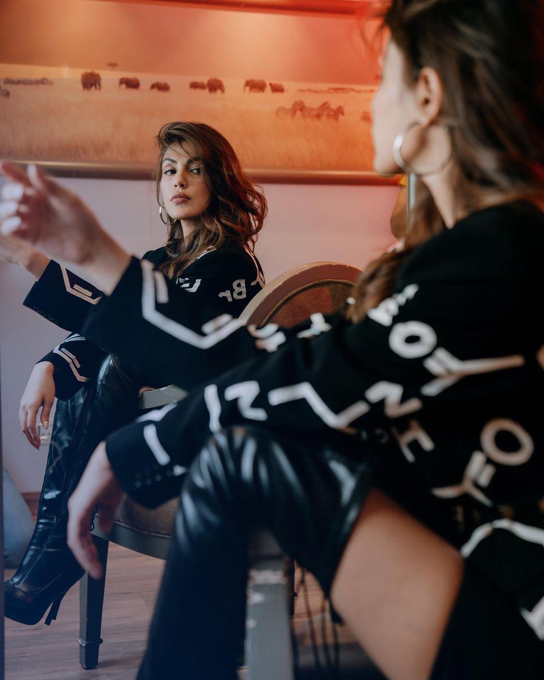 Black is the new black: Rhea Chakraborty's stunning style statement