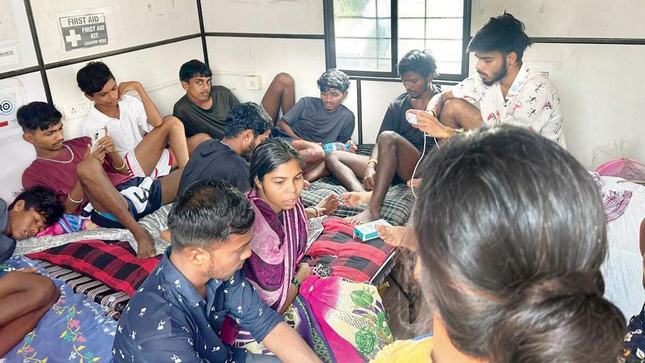 Survivors spend sleepless nights in leaky containers