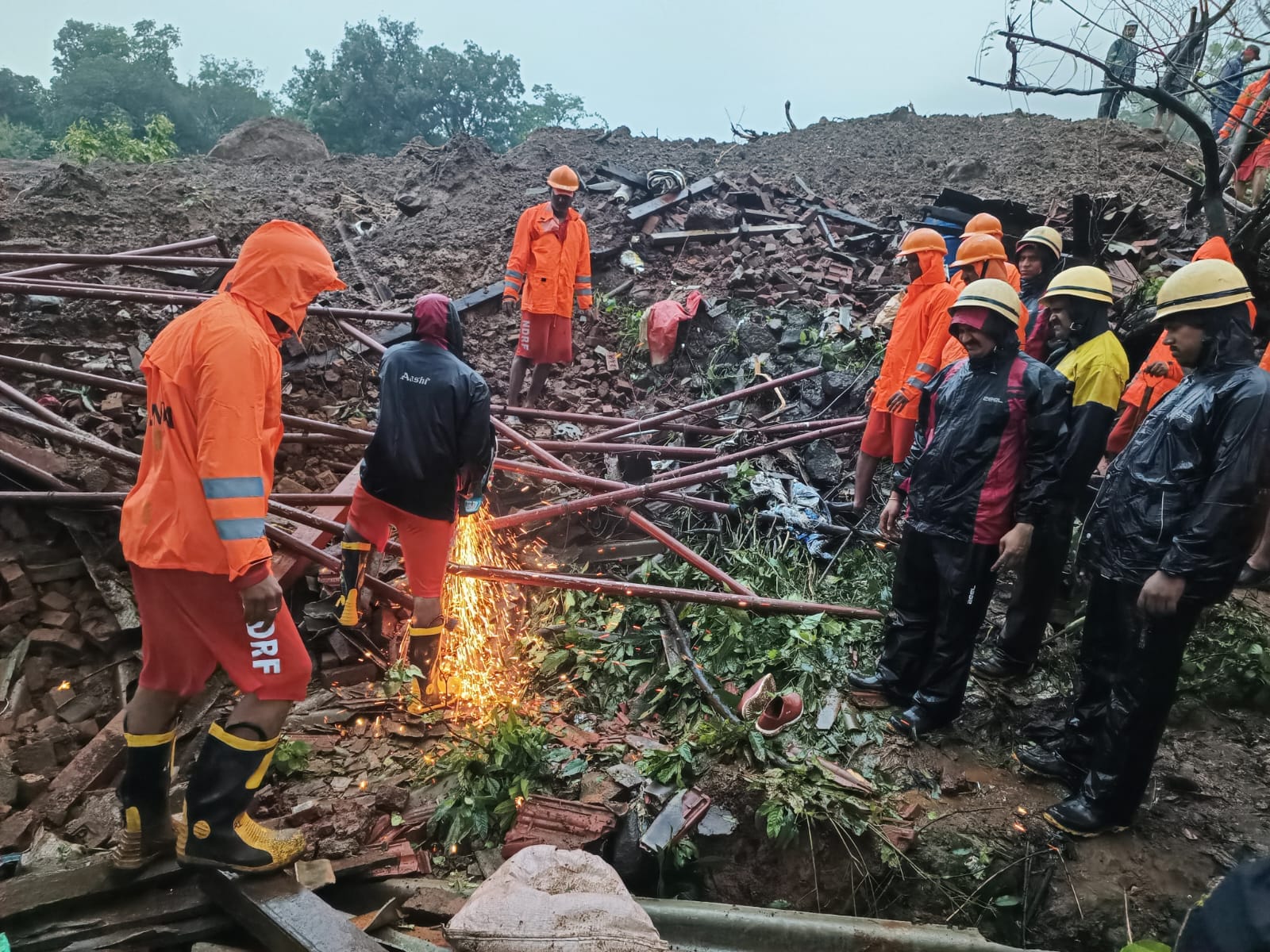 While 75 persons have been rescued, many are still feared trapped, the official said. Four NDRF teams are engaged in rescue work