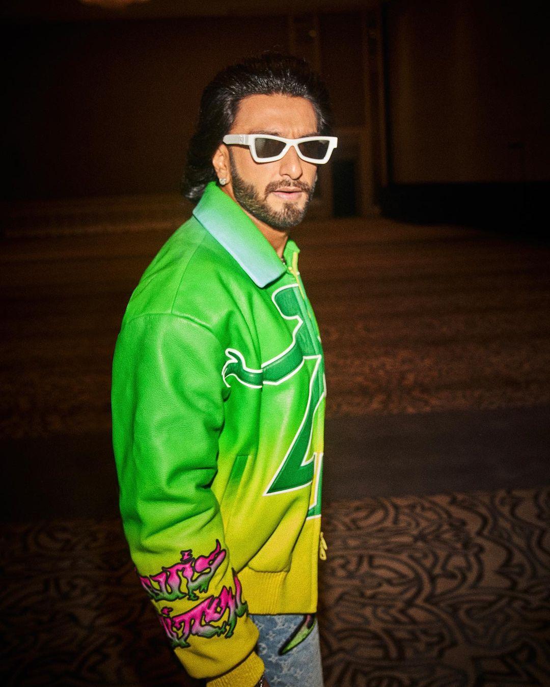 This juxtaposition of classic and contemporary elements is a testament to Ranveer's ability to seamlessly blend contrasting styles and create a visually stunning ensemble.