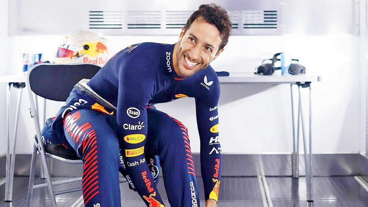 Ricciardo makes a comeback. Pic courtesy/Instagram