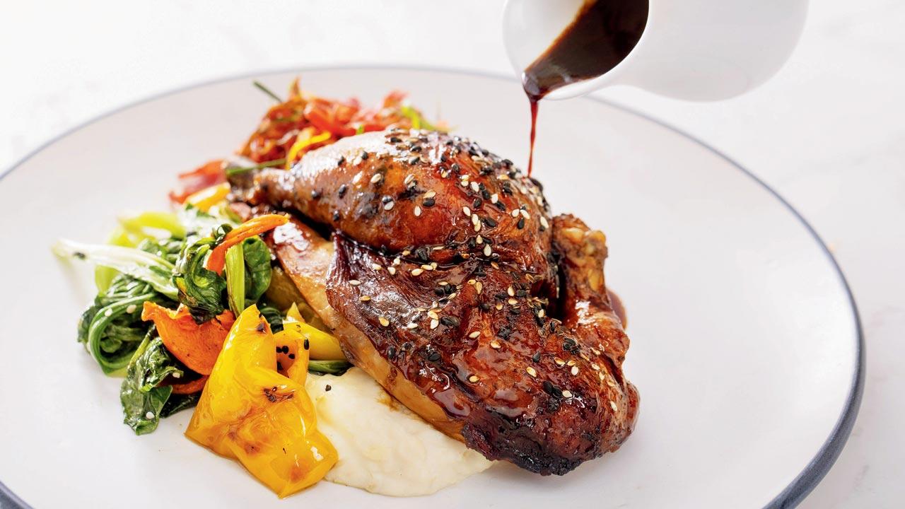 Asian roast chicken