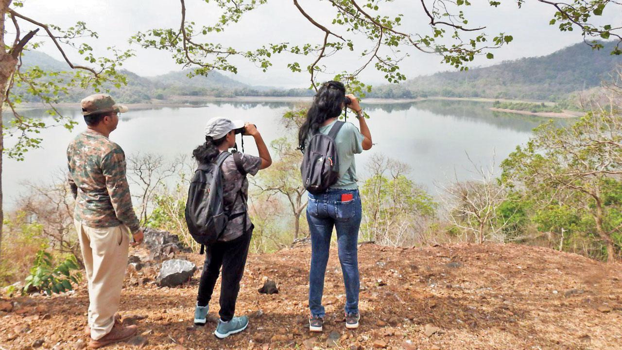 Birdwatchers at SGNP