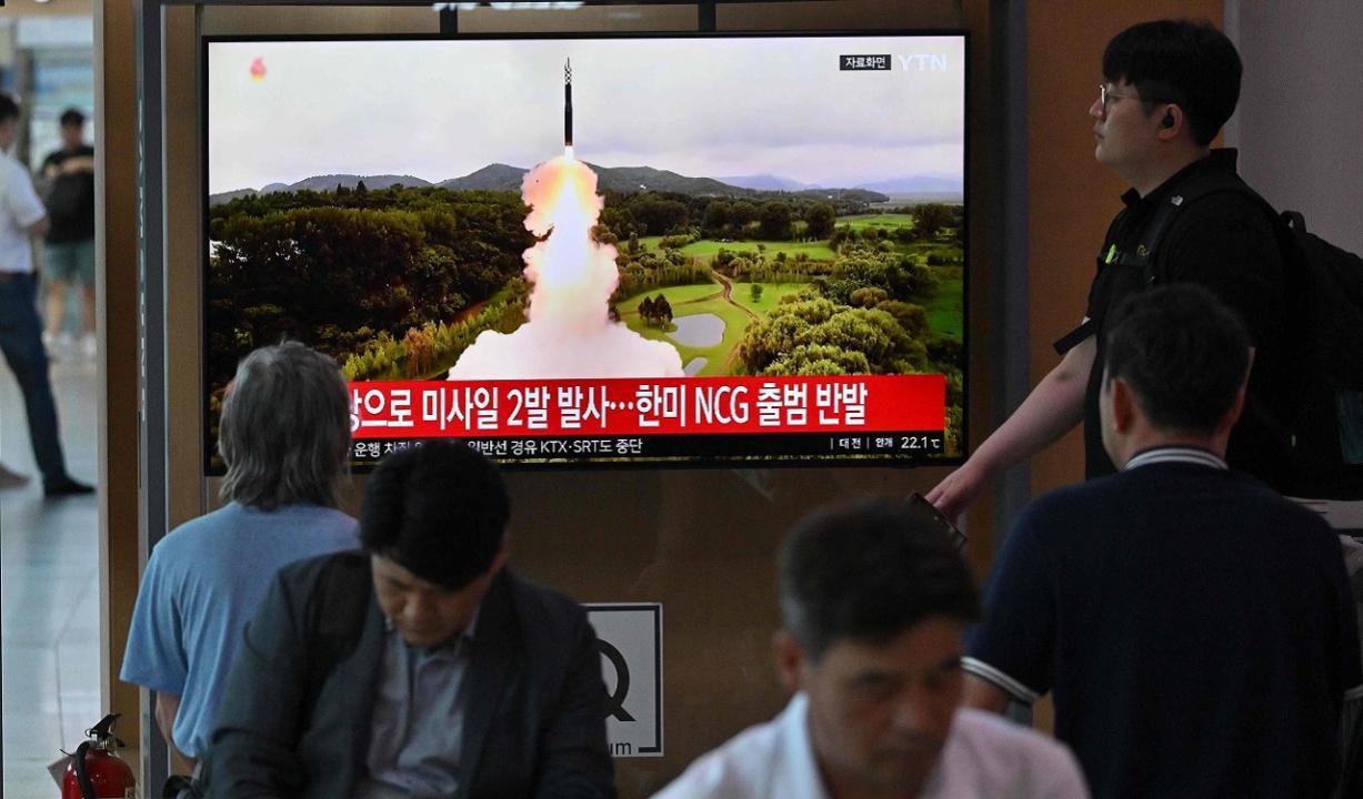 North Korea fires two short-range missiles into sea
