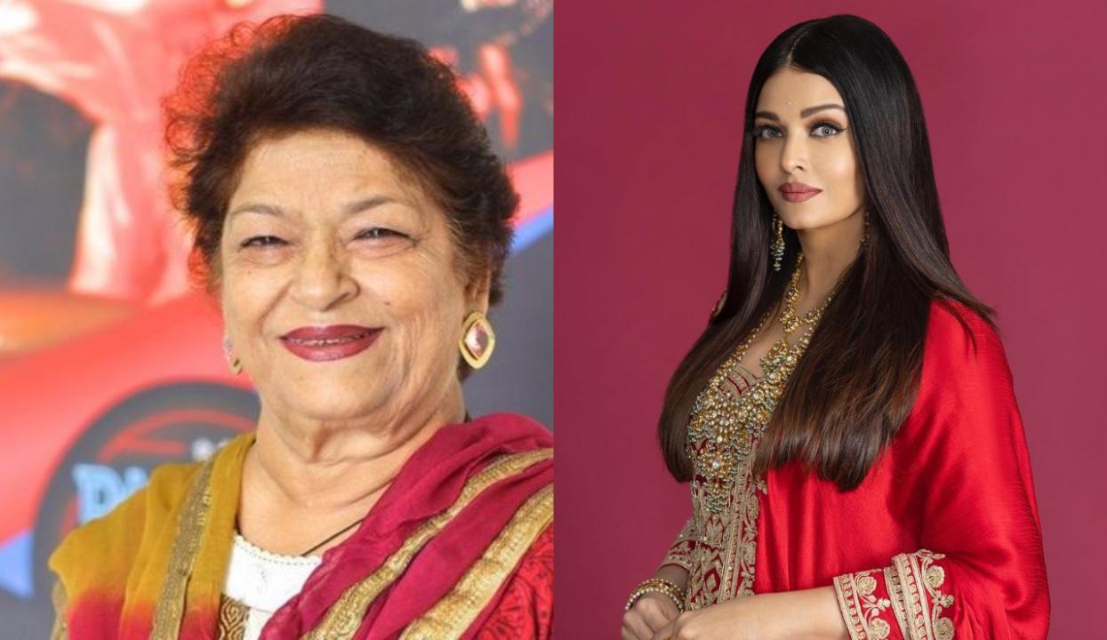Unseen pictures of Aishwarya Rai Bachchan with Saroj Khan's daughter Sukaina