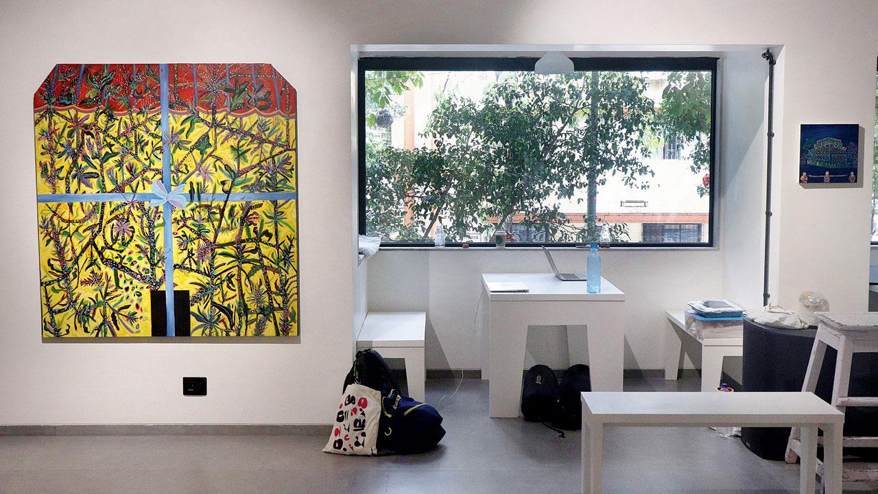 Seating space by the main gallery