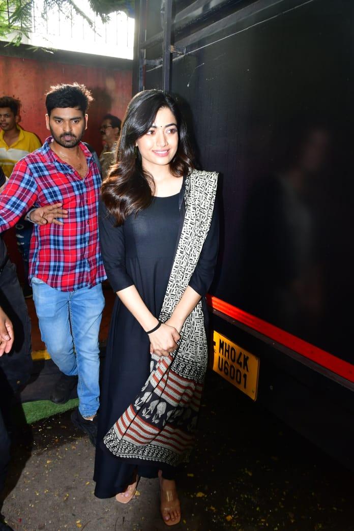 Later in the day, Rashmika was clicked at the airport in the same outfit