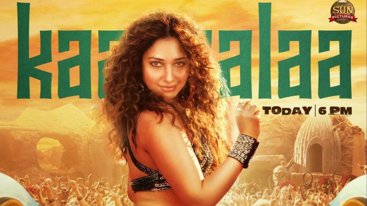 Tamannaah Bhatia looks stunning in new poster of Kaavaalaa from Rajnikanth’s ‘Jailer'