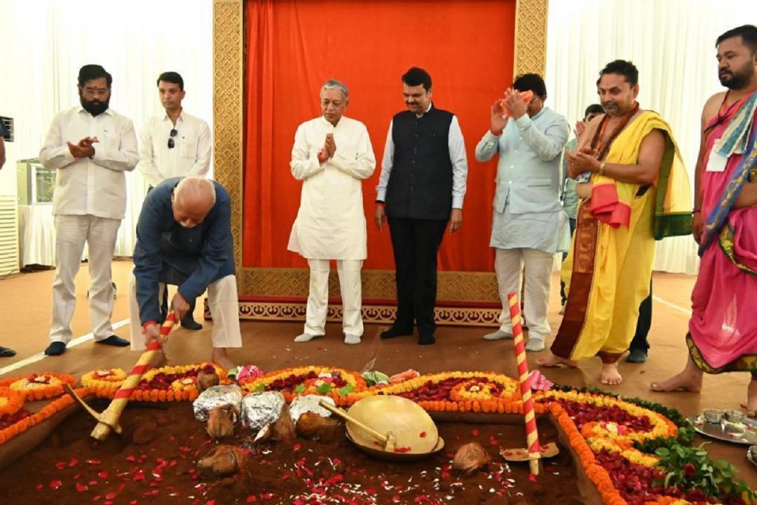 In Photos: Mohan Bhagwat lays foundation stone for cancer hospital in Thane