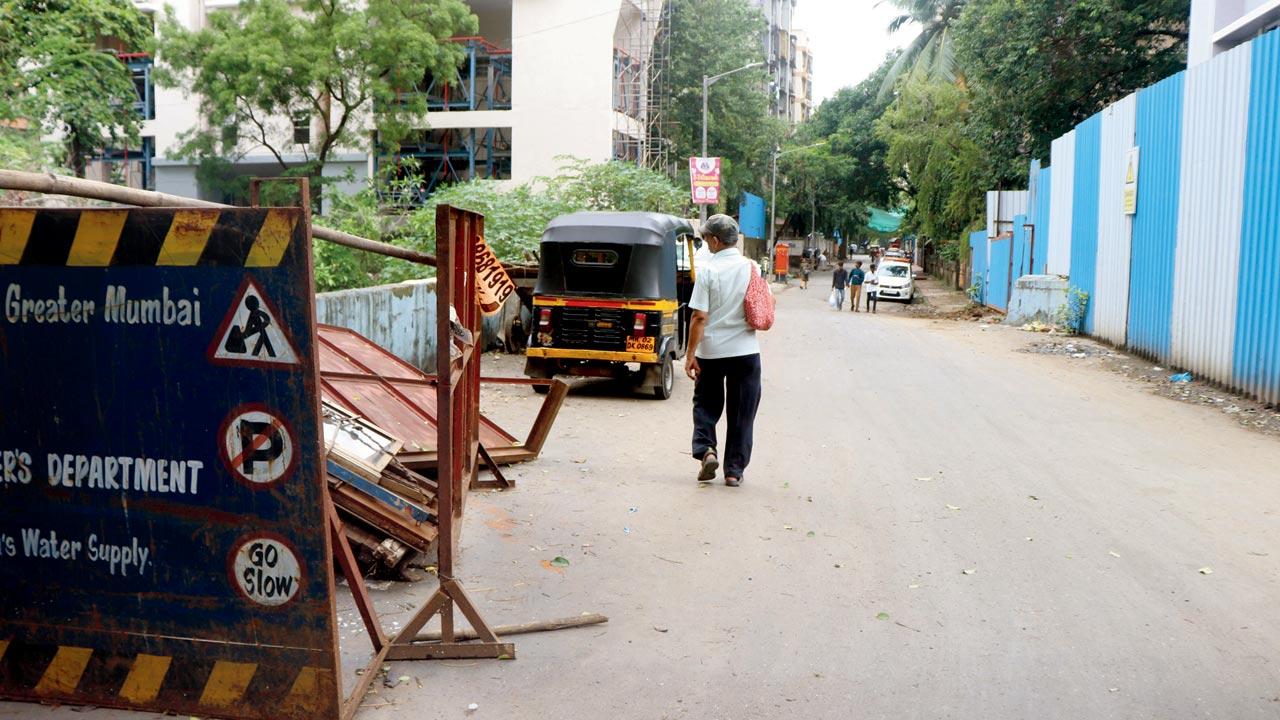 The barriers moved to the side of the road, opening the bridge for use. Pic/Anurag Ahire