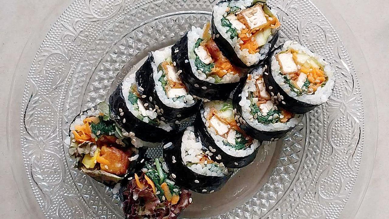 Tofu kimbap. Pic courtesy/Janice Fernandes