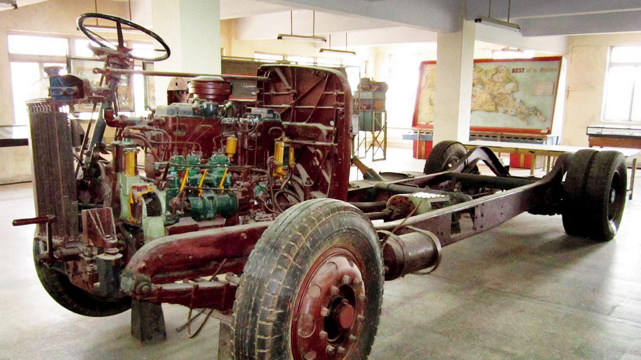 The chassis prior to restoration