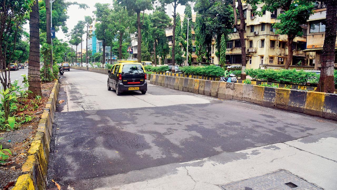 BMC’s Wadala blunder: Concrete road patch fixed with asphalt